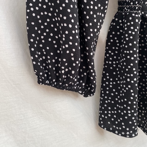 Max Studio - Black waist tie Blouse - Size L - Picture 4 of 6